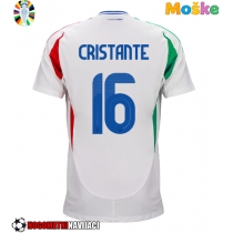Moške Nogometnih dresov Italija Bryan Cristante #16 Gostujoči EP 2024 Kratki rokavi